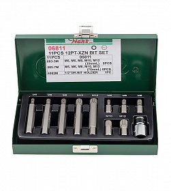 На сайте Трейдимпорт можно недорого купить Комплект XZN бит в кейсе 11 предметов Hans 06811. 